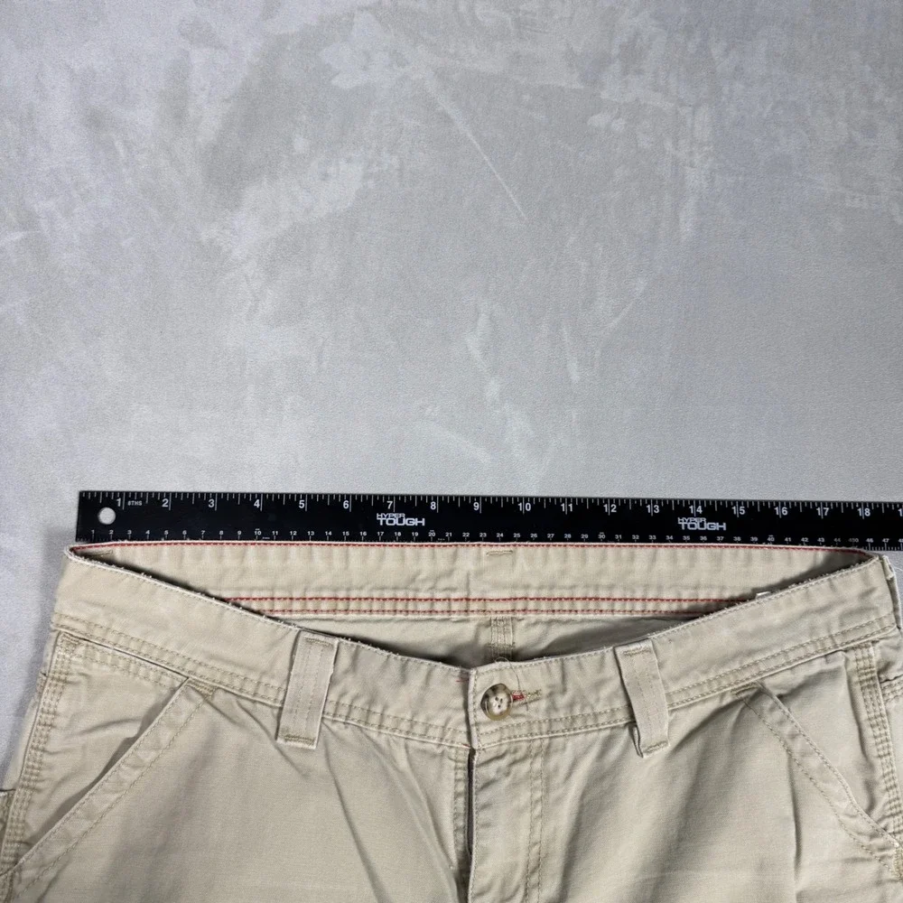 Y2K Mens Dickies Relaxed Fit Carpenter Workwear Pants Tan 30x28